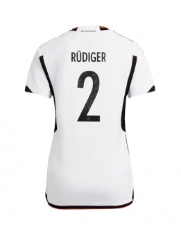 Tyskland Antonio Rudiger #2 Replika Hemmakläder Dam VM 2022 Kortärmad